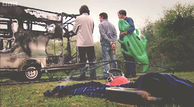 El día que Top Gear intentó vacacionar con una Caravana