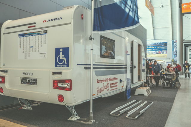 Caravana especial para campistas con discapacidad motora