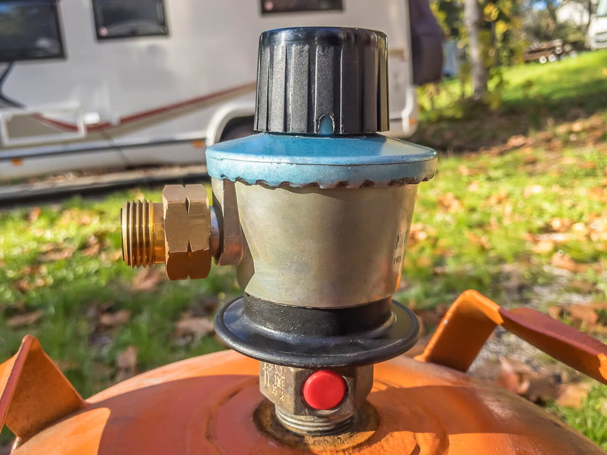Conexión de una bombona de gas
