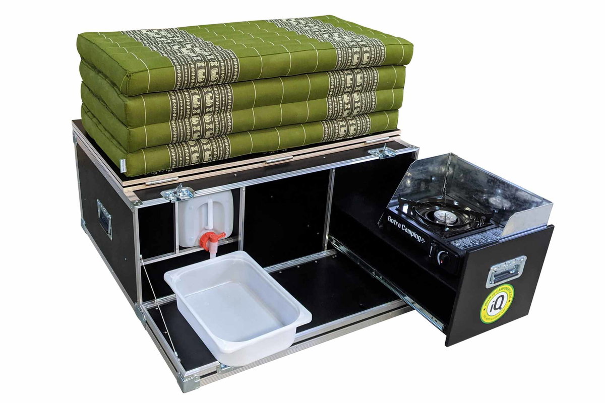 Si te gusta la sencillez, seguro que estarás contento con la caja de camping IQ. Gabriele Hofmann, iQ-ProSolutions GmbH