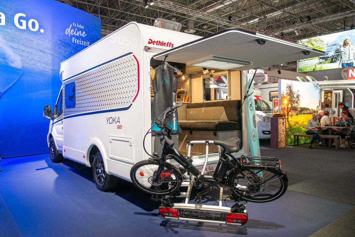 Dethleffs Yoka Go Caravan Salon 2023 Heckklappe