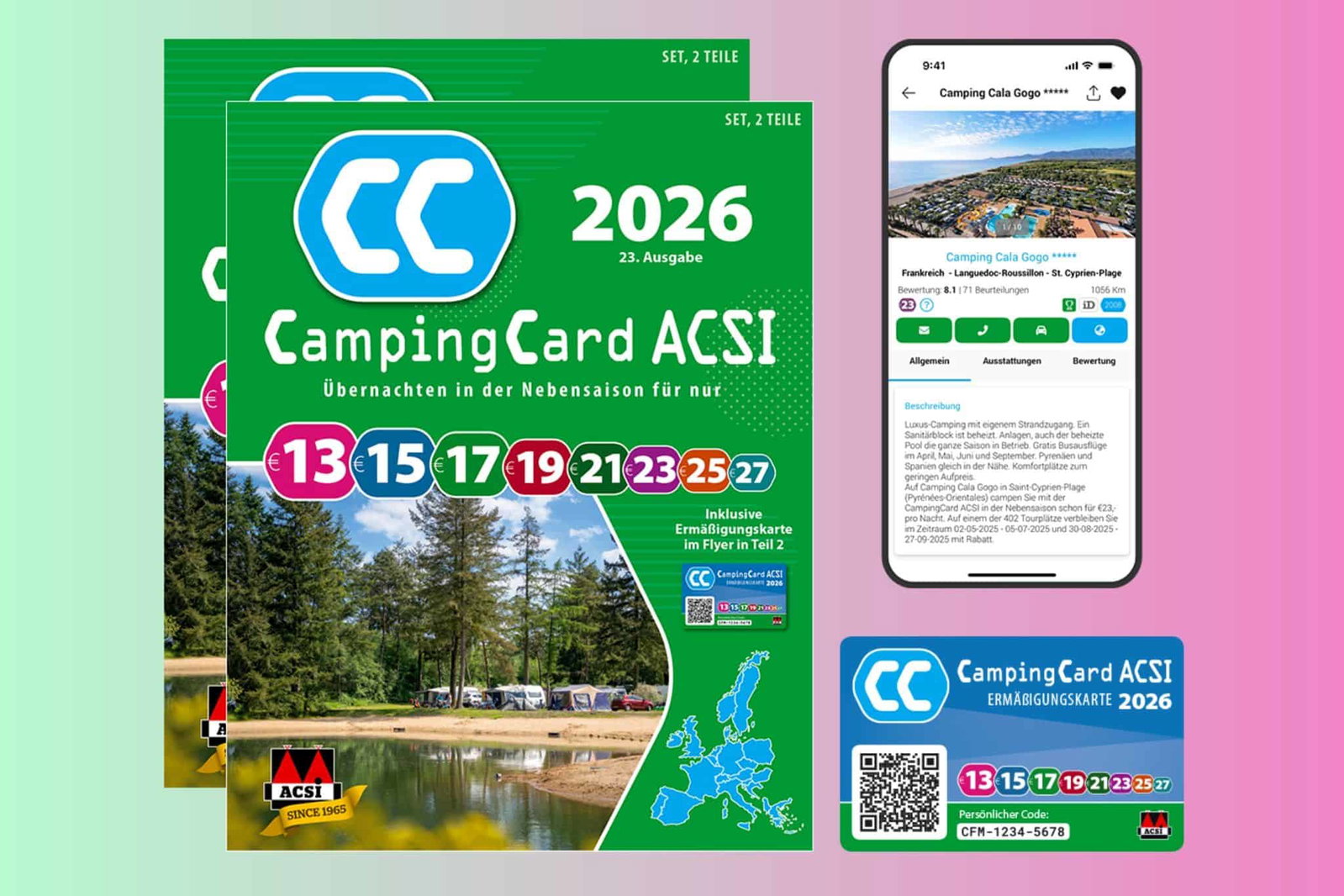 ACSI CampingCard 2026 - ahorra a lo grande en temporada baja
