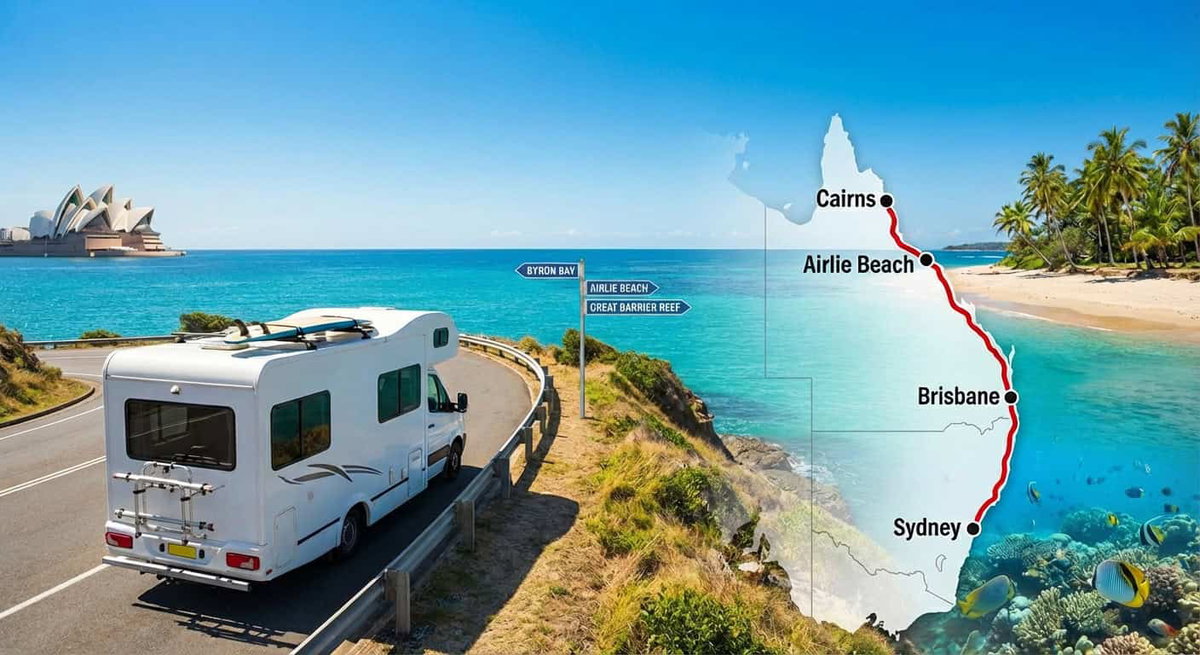 Viaje en autocaravana por la costa