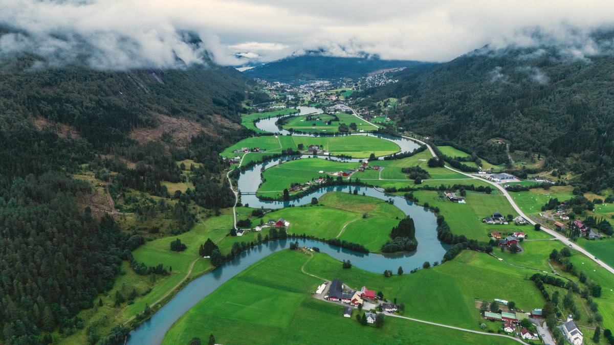 Paisaje impresionante en Stryn, Noruega